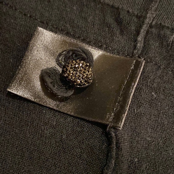 Black Cardigan with Lace KNITTED AND KNOTTED - Picture 5 of 14